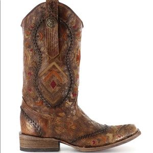 Corral Women’s Aztec Square Toe Western Boots 7.5